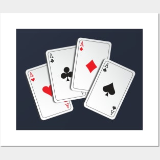 Poker Four Aces Posters and Art